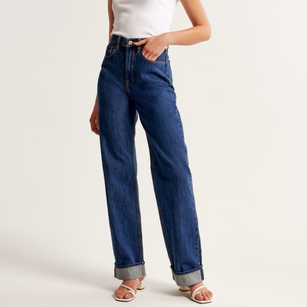 Abercrombie & Fitch Blue Straight Leg Jeans